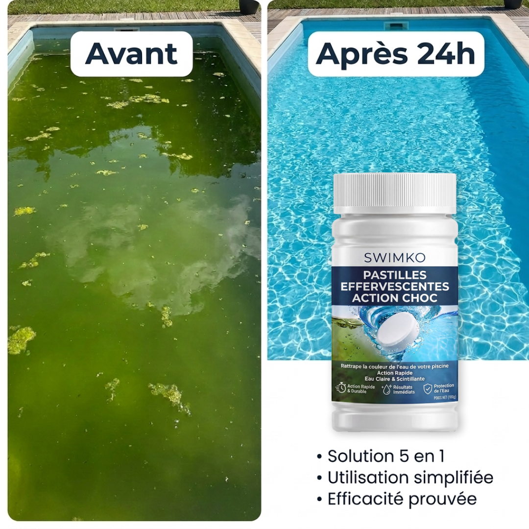 Pastilles Effervescente 5-en-1 | Eau claire garantie en 24h