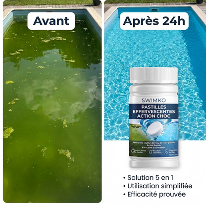 Pastilles Effervescente 5-en-1 | Eau claire garantie en 24h